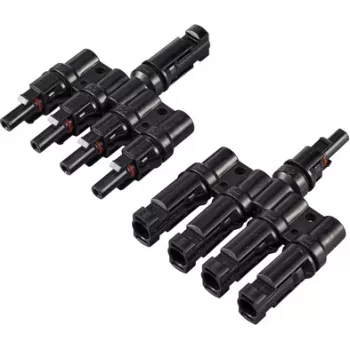 Sygonix solárny adaptér T konektor 4 na 1 1000 V DC SY-6408002 Y konektor pre solárne systémy