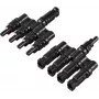Sygonix solárny adaptér T konektor 4 na 1 1000 V DC SY-6408002 Y konektor pre solárne systémy