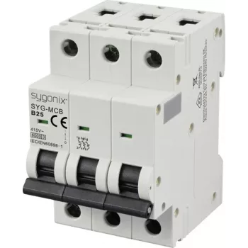 Sygonix SY-6440998 istič 3P B25 6kA 25A 415V AC DIN lišta