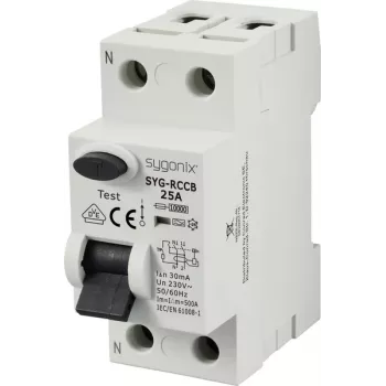 Sygonix SY-6438014 prúdový chránič 1P+N 25A 30mA typ A 230V AC 10kA