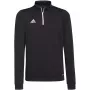 adidas Entrada 22 tréningová mikina pre deti čierna H57547 152cm