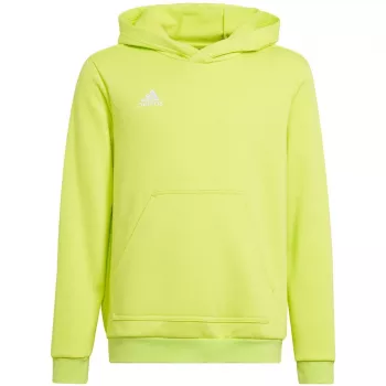 adidas Entrada 22 mikina s kapucňou HC5069, limetková, 116 cm