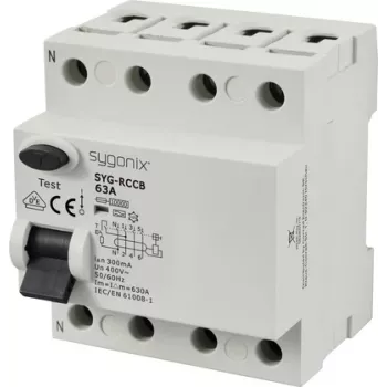 Sygonix SY-6438024 prúdový chránič 4-pólový 63A 300mA typ A 10kA 400V AC