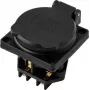 Sygonix SY-6746374 Schuko zásuvka IP44 čierna