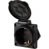 Sygonix SY-6746374 Schuko zásuvka IP44 čierna