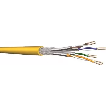 Draka YelloNet 1000 Cat.7 dátový kábel, simplex, 1000 MHz, 4x2xAWG23/1, Cca, bubon 500 m 60112099