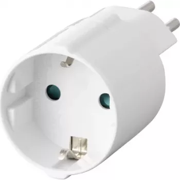 Sygonix SY-6949550 cestovný adaptér Schuko na Swiss (typ J na typ F, 10 A, 250 V, čierny)