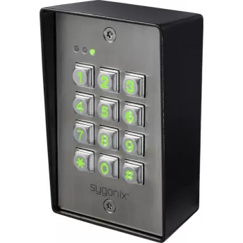 Sygonix SY-6888064 povrchový kódový zámok, 12-24V DC/AC, IP65, podsvietená klávesnica