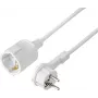 Sygonix SY-7170030 Predlžovací kábel 16 A biely 2,00 m H05VV-F 3G 1,5 mm²