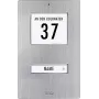 M-E MODERN-ELECTRONICS KT 1-EG zvončeková doska, nerez, 1 tlačidlo, IP44, biela LED