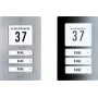 M-E Modern-Electronics 41067 nerezová zvončeková doska s adresným poľom pre 3-bytový dom, 12 V/1 A