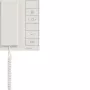 Hager RTQ640X audio vnútorná stanica so slúchadlom pre 2-vodičový IP bus, polárna biela