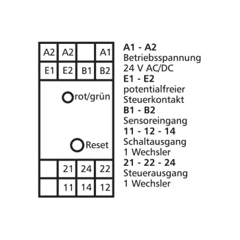 METZ CONNECT sledovač otáčok DRIW-E16 24V AC/DC 22,5mm 1101501322
