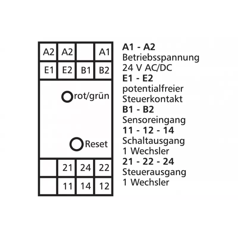 METZ CONNECT sledovač otáčok DRIW-E16 24V AC/DC 22,5mm 1101501322