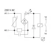METZ CONNECT KRA-M4/1 reléový modul, 230 V AC cievka, 1 CO kontakt, biely 11061305