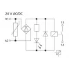 METZ CONNECT KRA-M4/1 rozhranový reléový modul, 1 prepínací kontakt, 24 V AC cievka, biely 11061313