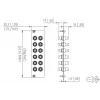 METZ BTR 15024A0112-E OpDAT REGpro 12xST SM/MM keramický sivý čelný panel 3U/7HP