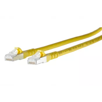 METZ BTR NETCOM Cat6a S/FTP patch kábel, 15 m, žltý 130845A577-E