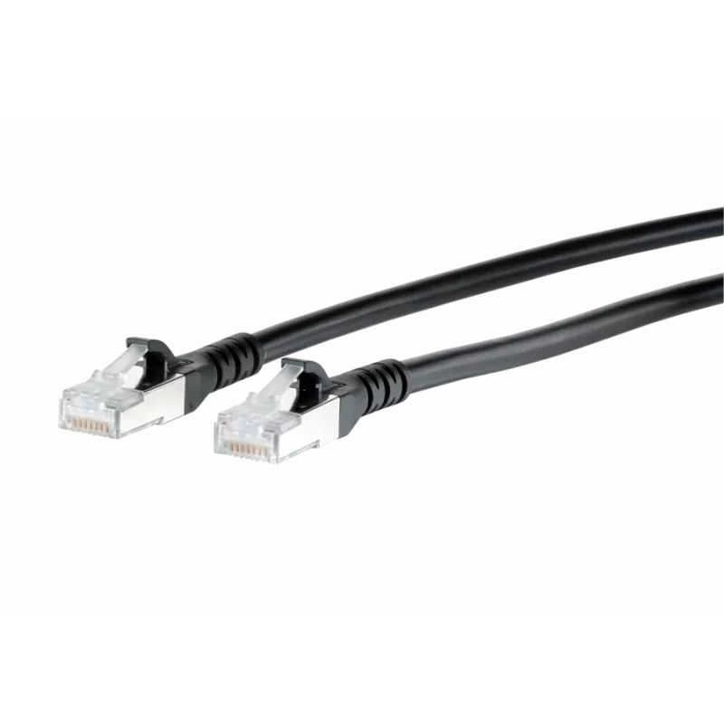 METZ BTR NETCOM 1308451500-E 1,5m Cat6a S/FTP (S-STP) čierny sieťový kábel