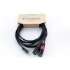 Cordial EY 3 WMM XLR Y-adapter kábel 3,5mm TRS konektor samec na 2x XLR konektor samec 3m 14872