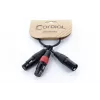 Cordial EY 0,3 MFF XLR Y-adapter kábel - 1x XLR konektor samec na 2x XLR konektor samica, 0,3 m, čierny 14881