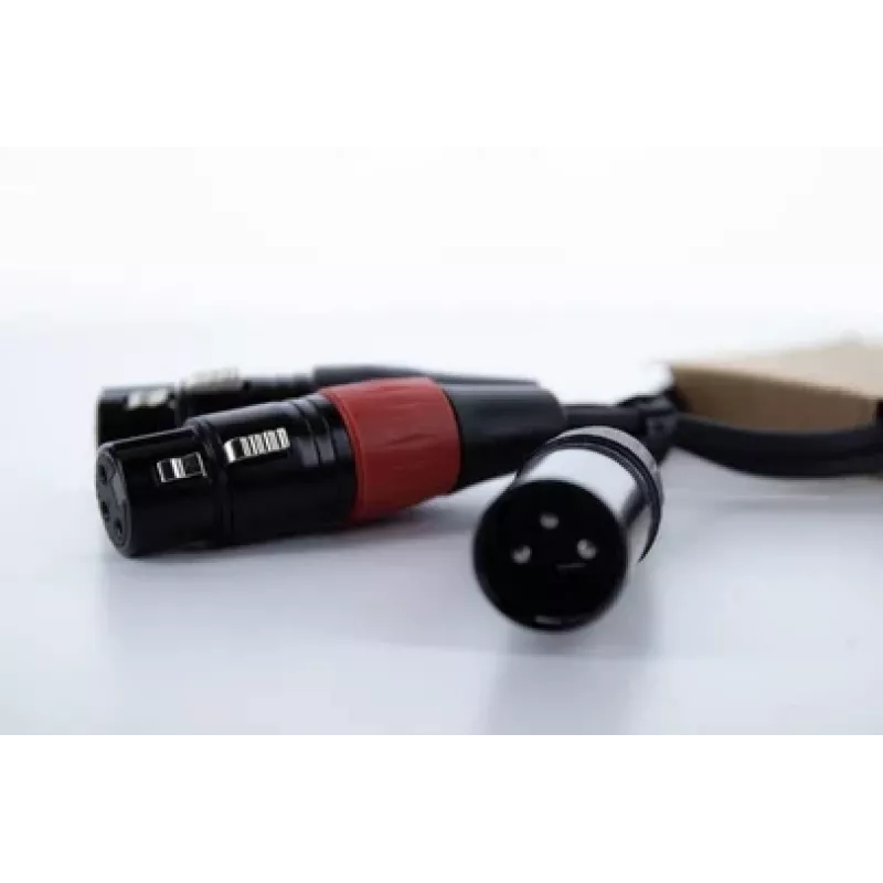 Cordial EY 0,3 MFF XLR Y-adapter kábel - 1x XLR konektor samec na 2x XLR konektor samica, 0,3 m, čierny 14881