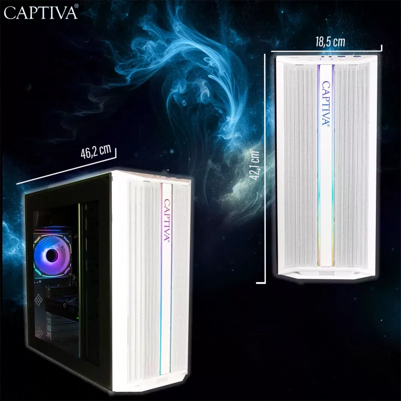 Captiva PC Business/Office R10-3510 (Ryzen 5 3400G/SSD 500GB/8GB/WLAN/Windows 11 Home 64-bit) (103510)