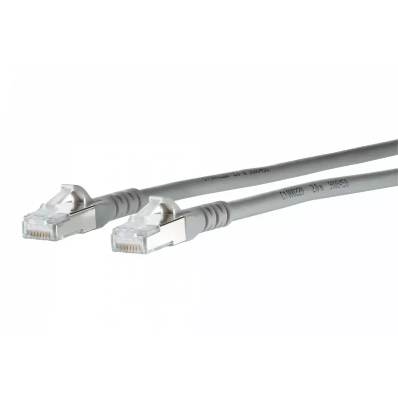 METZ CONNECT 130845C533-E Cat6a S/FTP patch kábel, 35 m, sivý