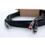 Cordial 14857 3,5mm jack na 2 RCA audio Y-adapter kábel 5m čierny