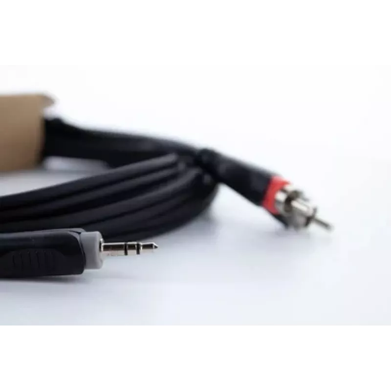 Cordial 14857 3,5mm jack na 2 RCA audio Y-adapter kábel 5m čierny