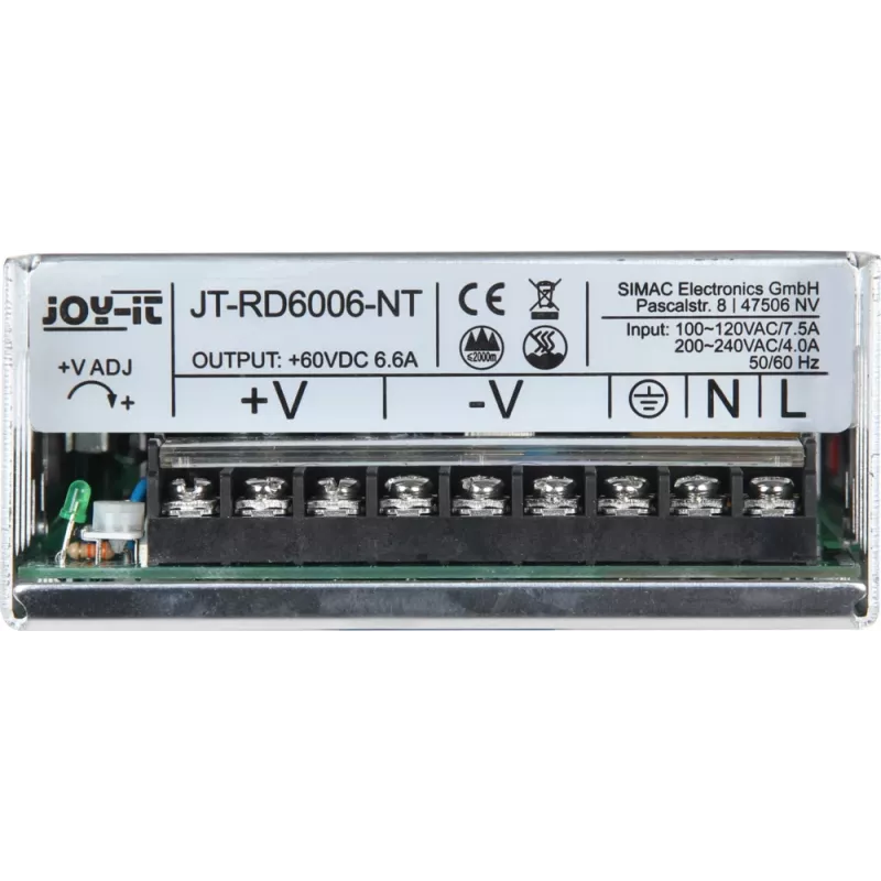 JOY-IT RD6006 NT - uzavretý spínaný napájací zdroj 400W 60V 6,6A jt-rd6006-nt