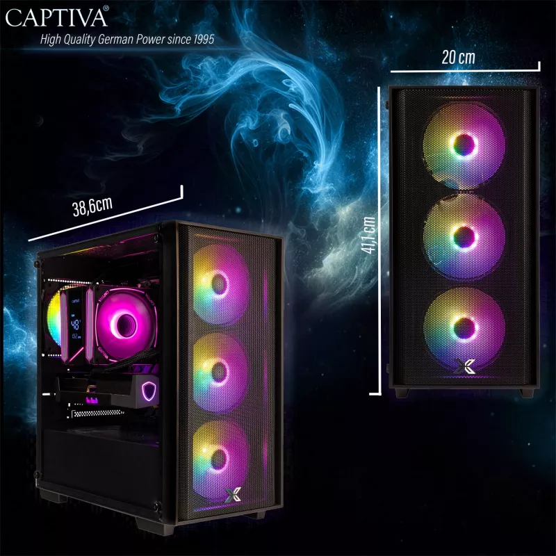 Captiva PC Business/Office R10-3550 (Ryzen 5 3400G/SSD 2TB/16GB/WLAN/bez OS)