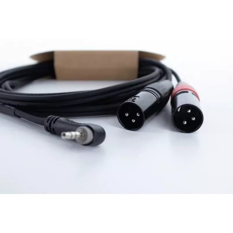 Cordial EY 1.5 WRMM XLR Y adaptér kábel 3,5mm TRS na 2x XLR konektor samec 1,5m čierny 14874