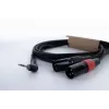 Cordial EY 1.5 WRMM XLR Y adaptér kábel 3,5mm TRS na 2x XLR konektor samec 1,5m čierny 14874