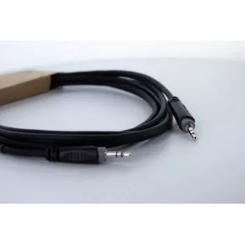 Cordial 14829 3,5mm jack audiokábel, 1,5m, čierny, PVC plášť, Twisted Pair