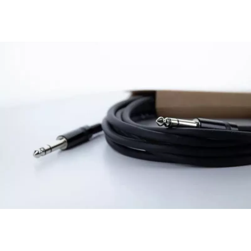 Cordial 14814 6,3mm TRS jack na 6,3mm TRS jack audiokábel 0,5m čierny