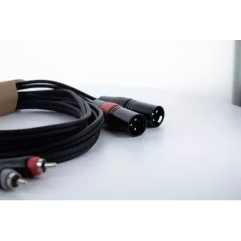 Cordial EU 1.5 MC XLR na RCA audiokábel 1,5 m čierny 14848