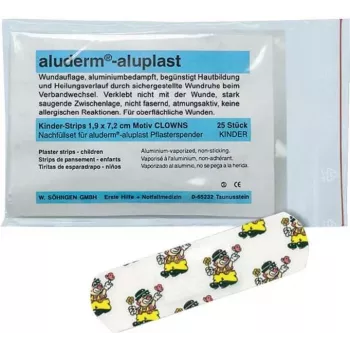 SÖHNGEN Aluderm Aluplast náplasťová doplnková sada pre Clown dávkovač, 25 kusov, telová, hypoalergénna, bez latexu 1009921
