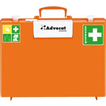 Söhngen Advocat lekárnička pre staveniská DIN 13157, oranžová ABS, 400 x 300 x 150 mm 0367001