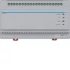Hager RTD210X 2-drôtový systémový prepínač, 6-násobný, pre Hager IP videovrátnik, DIN lišta, 4 moduly, svetlosivá
