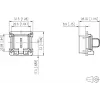 METZ CONNECT 1309413003-E montážna sada pre C6Amodul RJ45 Keystone moduly