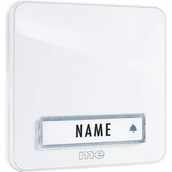 M-E MODERN-ELECTRONICS KTA-1 W tlačidlo zvončeka, na omietku, biele
