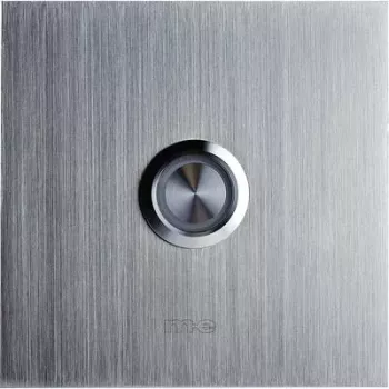 M-E MODERN-ELECTRONICS jednoduchá tlačidlo zvončeka 41012 strieborná 8-24 V AC/DC/1 A