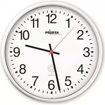PEWETA rádiové nástenné hodiny plast biela 30 cm (51.130.311)