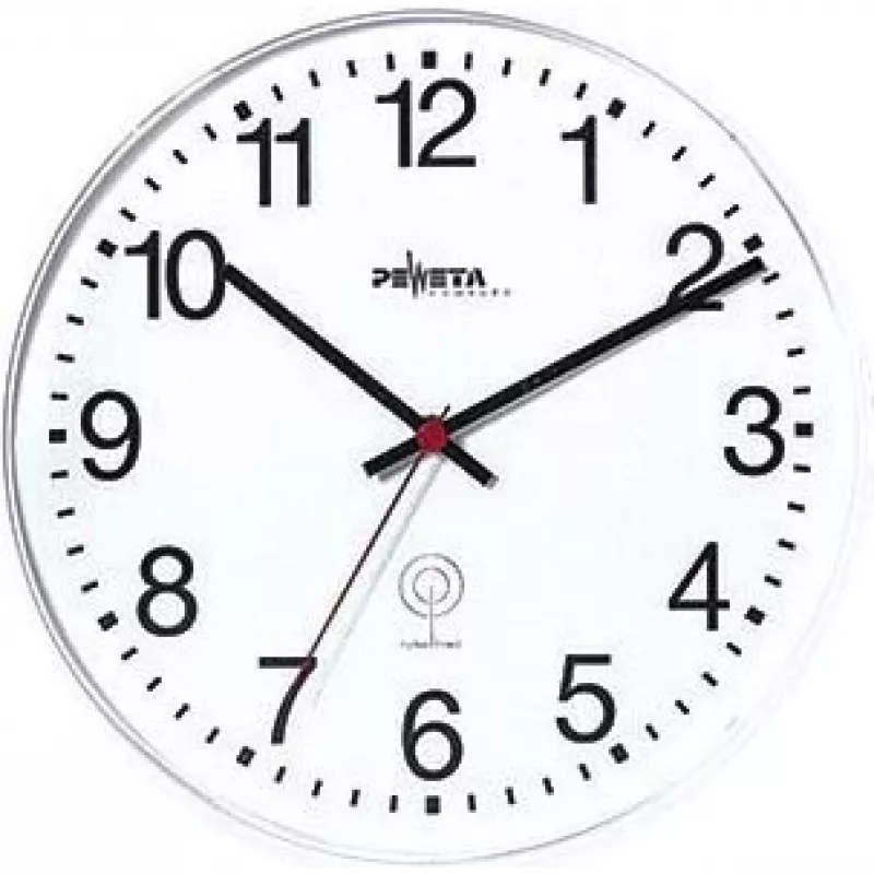 PEWETA rádiové nástenné hodiny plast biela 30 cm (51.130.311)
