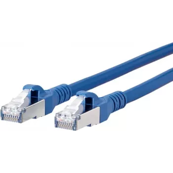 METZ BTR NETCOM CAT 6A S/FTP RJ45 sieťový patch kábel, 7 m, modrý, Snagless 1308457044-E