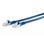 METZ BTR Netcom RJ45 sieťový patch kábel CAT 6A S/FTP 1,5 m modrý s ochranou západky 1308451544-E