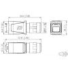METZ BTR 14010850C0ME priemyselné IP67 V14 RJ45 konektorové puzdro, Push-Pull, prázdne
