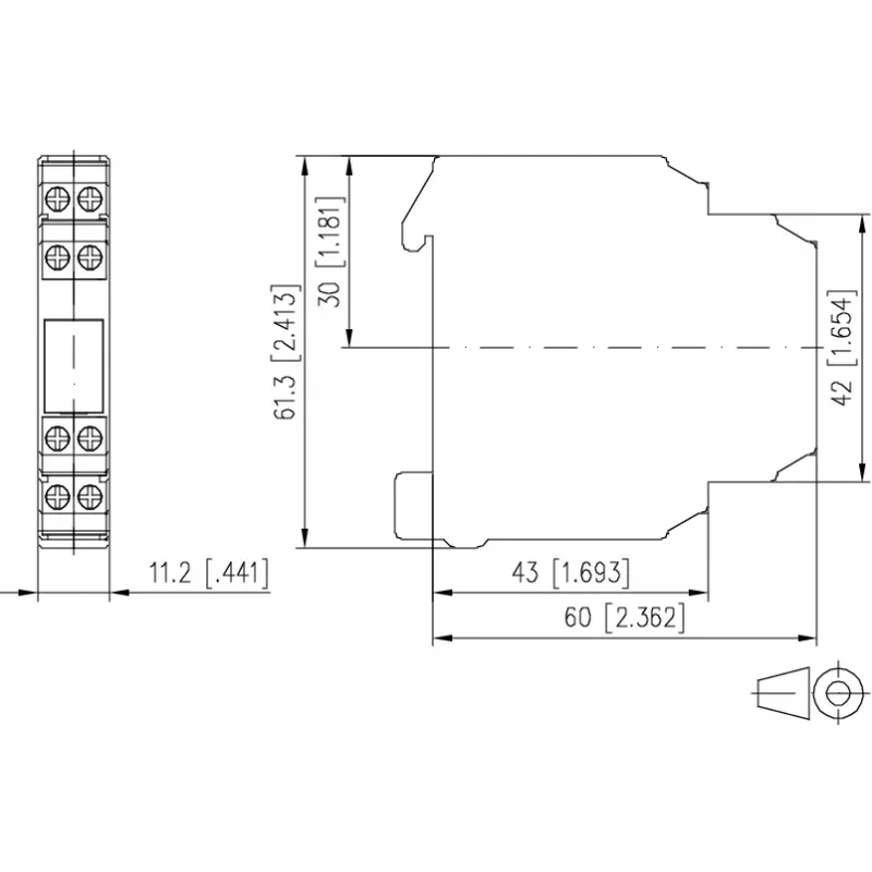 METZ CONNECT väzbový modul 2-drôt KRA-M8/21-21 24DC (11061925)