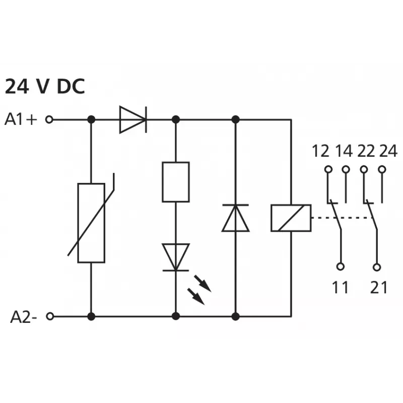 METZ CONNECT väzbový modul 2-drôt KRA-M8/21-21 24DC (11061925)